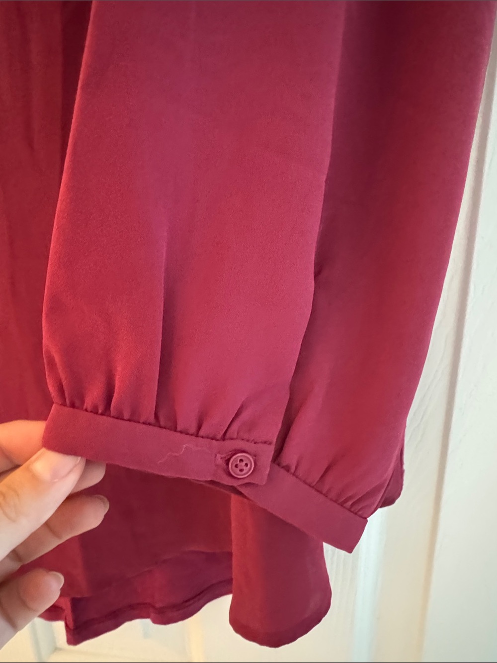 LOFT Women's Ruffled Split-Neck Tunic Top - Picture 3 of 5